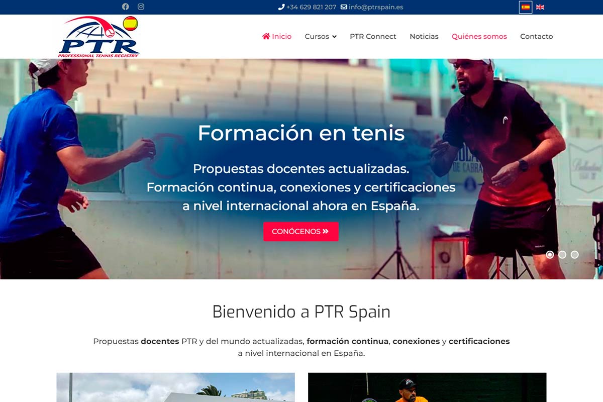 PTR Spain estrena su página web